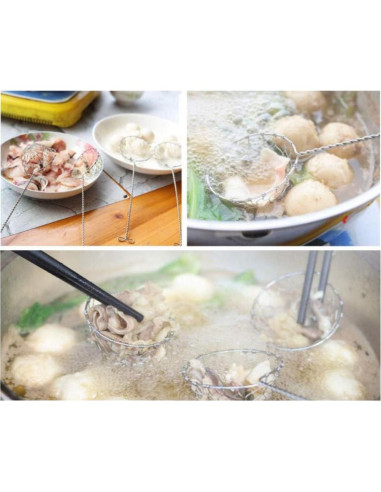 Cuchara Coladora Mini Acero Inoxidable HAOHIZE 2.5 cm