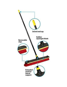 Escoba Limpiaparabrisas 2-en-1 Rápida 60 cm con Mango 152 cm 2