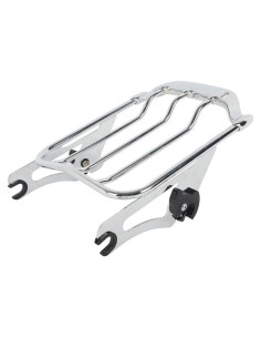 Soporte de Equipaje Doble TCT-MOTORPARTS Cromo para Harley 2009-2023