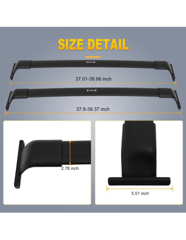 Barras Transversales de Techo OCPTY para Chevrolet Equinox 2019-2021