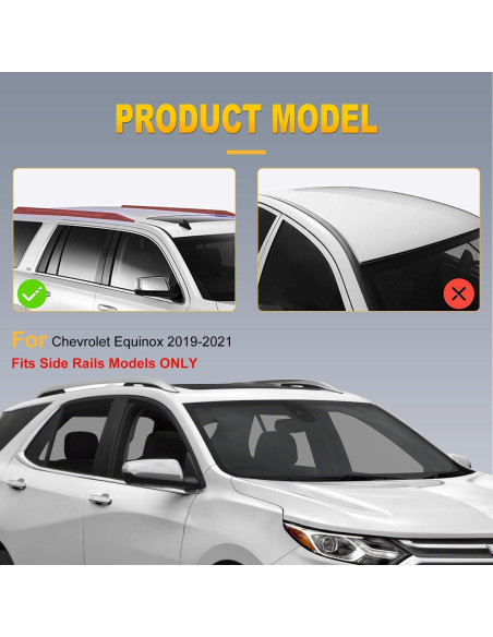 Barras Transversales de Techo OCPTY para Chevrolet Equinox 2019-2021