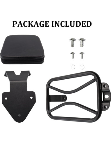 Respaldo desmontable con soporte de equipaje MOCODUO para Kawasaki Vulcan S 650