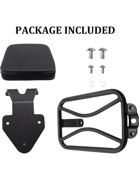 Respaldo desmontable con soporte de equipaje MOCODUO para Kawasaki Vulcan S 650