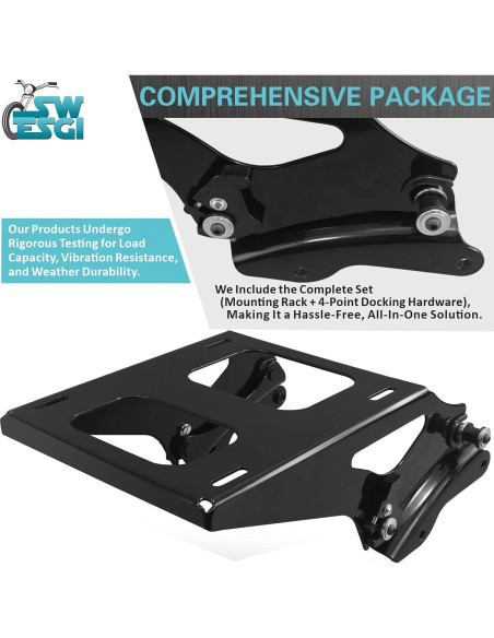 Kit de Hardware de Acoplamiento SWESGI para Portaequipajes Negro 2014-2024