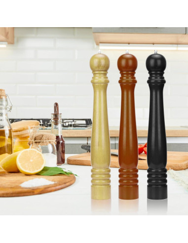 Molino de Pimienta Grande FYDRCC de Madera de Roble 50cm