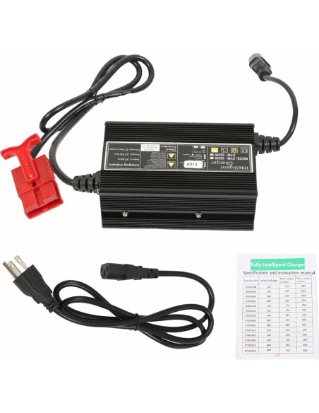 Cargador de Batería 24V 10A LiGuVCY con Adaptador SB120