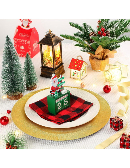 Paquete de 100 Platos Cargadores Dorados 33 cm Genérico