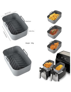 Forros de Silicona Reutilizables SOOFASGO 19.6x12.7cm Antiadherente 2