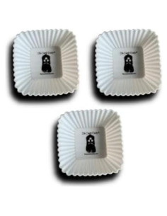 Forros de Silicona Cuadrados Blancos El Papá de las Velas - 3 Unidades