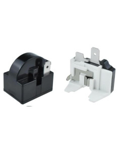Kit 2 Piezas Relé de Arranque PTC 4.7 Ohm y Protector Sobrecarga
