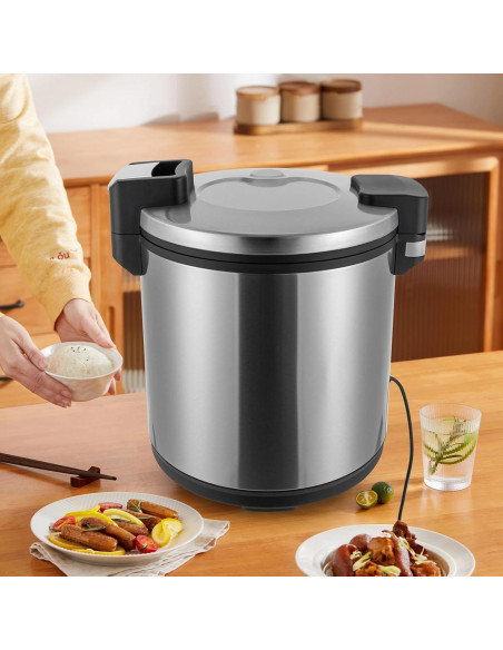 Calentador de Arroz Eléctrico Choayun 23L Acero Inoxidable 100 Tazas