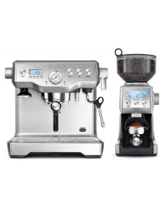 Máquina de Espresso Breville Dynamic Duo BEP920BSS con Molinillo