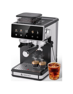 Máquina de Espresso AMZCHEF CM5560 20 Bar con Molinillo 1.8L
