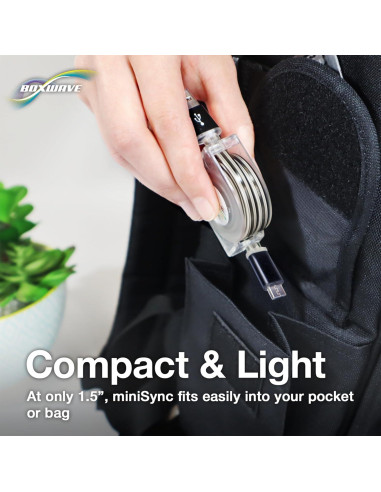 Cable Retráctil BoxWave para Botella LARQ - miniSync 63.5cm