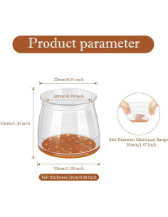 20 Protectores de Suelo SIFWEX para Patas de Sillas Medianos 2