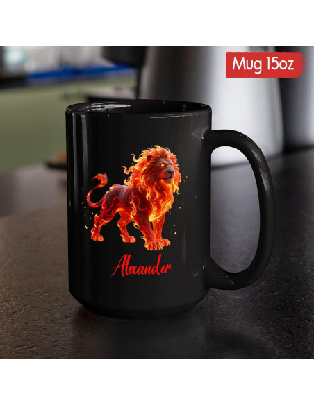 Taza de Cerámica Personalizada León Yeciro 11oz y 15oz