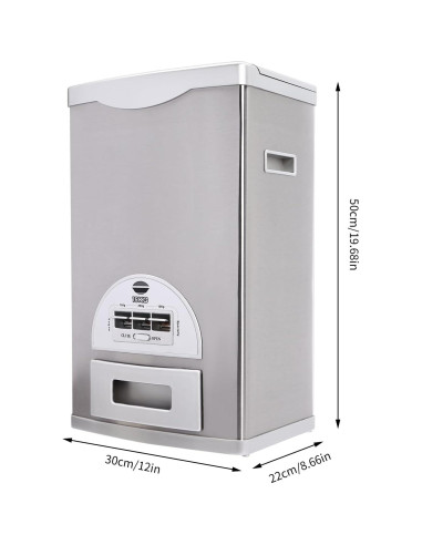 Dispensador de Arroz LTIGOAW 15kg Acero Inoxidable Moderno