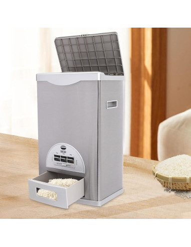 Dispensador de Arroz LTIGOAW 15kg Acero Inoxidable Moderno