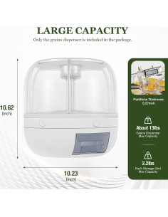 Dispensador de Granos YULNEKNEU 6 Rejillas 360 26x27cm 2