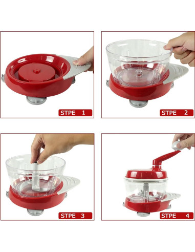 Procesador de Alimentos Manual Genérico EZ - Picador y Molinillo
