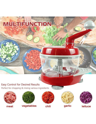 Procesador de Alimentos Manual Genérico EZ - Picador y Molinillo