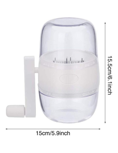 Picador de Nueces Manual SYCOOVEN con 16 Cuchillas de Acero Inoxidable