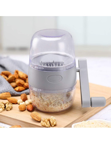 Picador de Nueces Manual SYCOOVEN con 16 Cuchillas de Acero Inoxidable