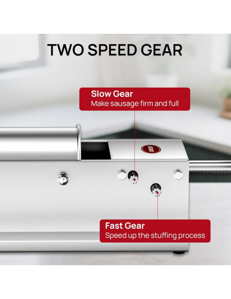 Rellenador de Salchichas Horizontal ARINOO 5L 4 Tubos Acero Inoxidable