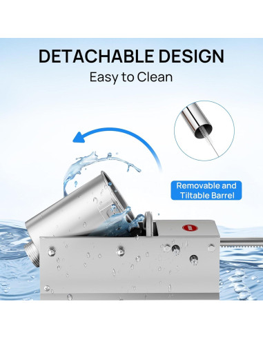 Rellenador de Salchichas Horizontal ARINOO 5L 4 Tubos Acero Inoxidable