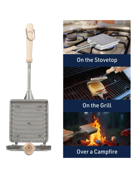 Prensa de Sándwich Caliente Kings County Tools - Aluminio 25.4x11.4cm