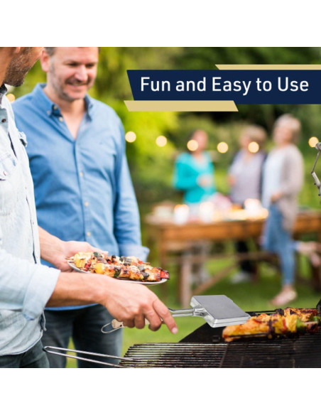 Prensa de Sándwich Caliente Kings County Tools - Aluminio 25.4x11.4cm