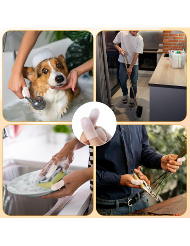 14 Fundas Protectores de Dedos de Silicona FdcLixuvol - 2 Tamaños