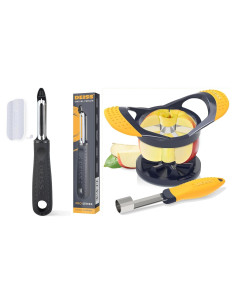 Pelador de Verduras Deiss PRO con Removedor de Corazón de Manzana