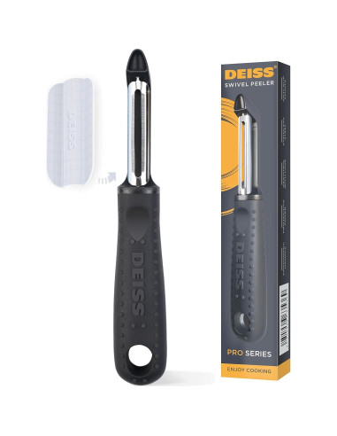 Conjunto Prensa de Ajo Deiss PRO + Pelador Silicona + Pelador Verduras