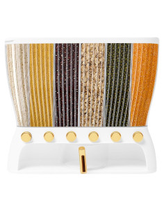 Dispensador de Alimentos Secos 6 Compartimentos WOHAIPA Ajustable