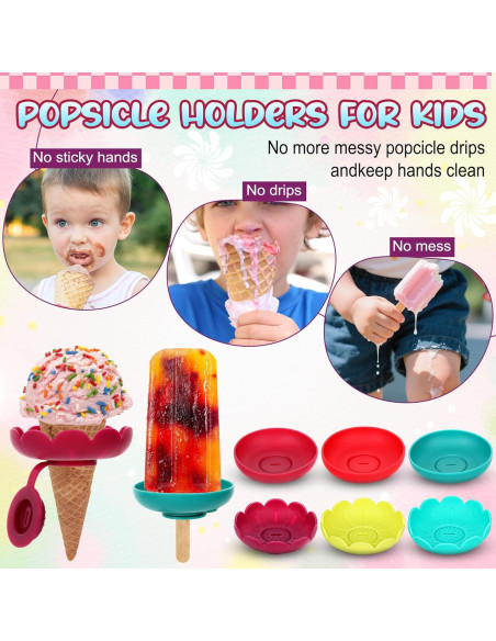 6 Soportes de Silicona para Paletas Buseeau a Prueba de Goteo