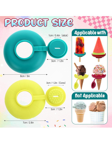 6 Soportes de Silicona para Paletas Buseeau a Prueba de Goteo