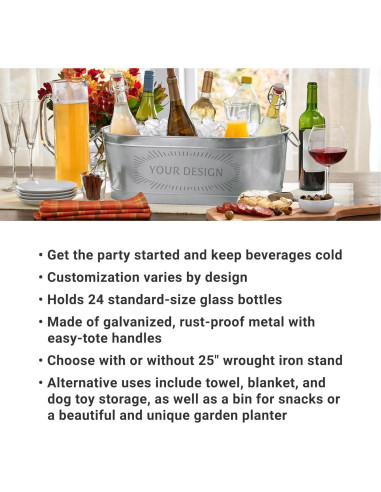 Tina de Bebidas Personalizada Let's Make Memories 20.8L