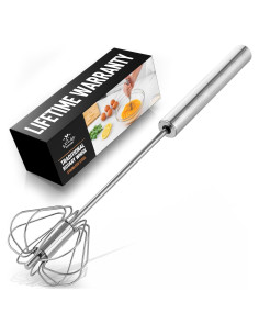 Batidor de Huevo Manual Zulay Kitchen Acero Inoxidable