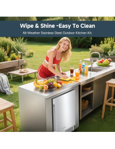 Gabinete de Cocina Exterior BODEGA 24" Acero Inoxidable 2