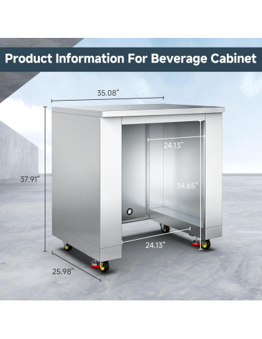 Gabinete de Cocina Exterior BODEGA 24" Acero Inoxidable