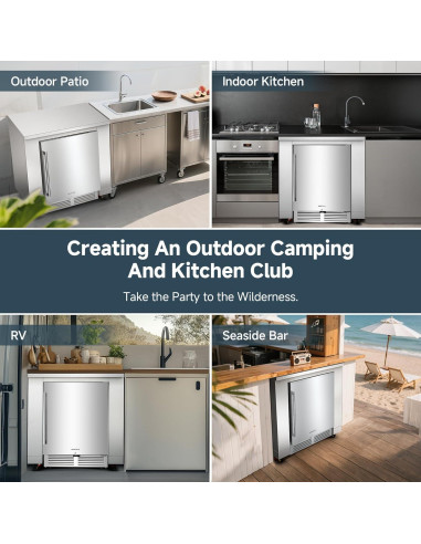 Gabinete de Cocina Exterior BODEGA 24" Acero Inoxidable