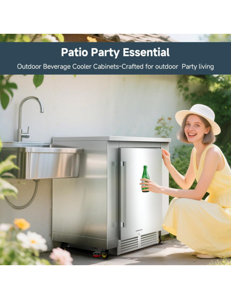 Gabinete de Cocina Exterior BODEGA 24" Acero Inoxidable