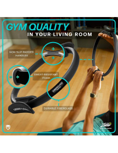 Anillo de Pilates URBNFit 30.5 cm con Doble Agarre y Almohadillas 2