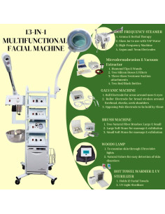 Máquina Facial Multifuncional eMark Beauty MSR-13FUA 13 Funciones 2
