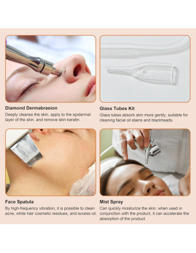 Máquina de Microdermoabrasión de Diamante ET33P4 con Manguera