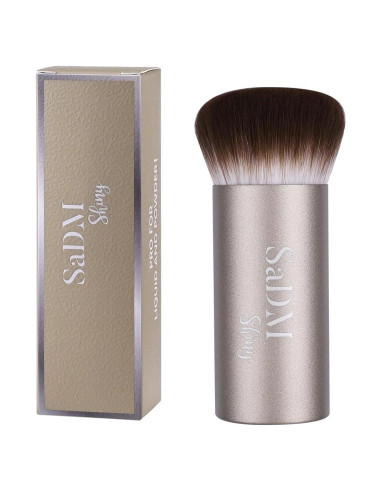 Brocha Kabuki Profesional SaDM Shiny - Difusora para Base y Polvo - Vegana
