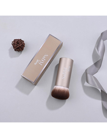 Brocha Kabuki Profesional SaDM Shiny - Difusora para Base y Polvo - Vegana