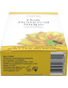 Cintas Depilatorias GiGi para el Cuerpo 12 Cintas (24 Aplicaciones) 2
