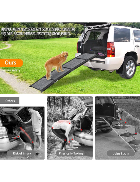 Rampa Plegable para Perros MuzeFansi 160x43cm Antideslizante